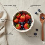 350 ml Hand-Painted Ceramic Bowl – Microwave Safe Heart Design Snack Bowl for Breakfast, Ice Cream, Desserts & Fruits – Cute Serving Bowl for Home & Gifting - Image 6