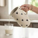 Handpainted Ceramic Heart Jug (1 Litre) – Black Heart Pitcher for Serving, Gifting & Home Decor - Image 4