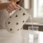 Handpainted Ceramic Heart Jug (1 Litre) – Black Heart Pitcher for Serving, Gifting & Home Decor - Image 3