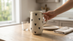 Handpainted Ceramic Heart Jug (1 Litre) – Black Heart Pitcher for Serving, Gifting & Home Decor - Image 6