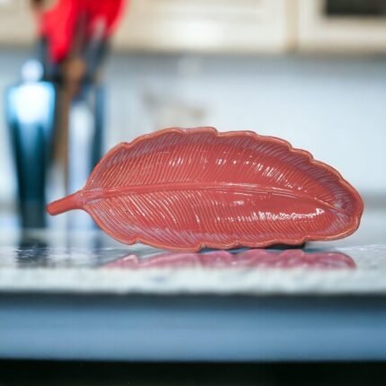 ArtyCera Ceramic Serving Platters, 11 inches, Pink Glossy Finish, Ideal for Gifting and Personal Use, Microwave Safe