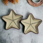 ArtyCera Ceramic Starfish Shaped Serving Platter, Ideal for Snacks and Appetisers, Microwave Safe - Image 2