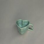Ceramic Heart Shaped Coffee Mug, 330 ml, Microwave Safe - Image 3