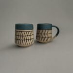 Ceramic Arrow Wave Coffee Mug, Dual Color, 330 ml, Microwave Safe - Image 4