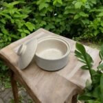 ArtyCera Ceramic Serving Bowl with Lid, White, Approx 400ml, for Serving Starters, maincourse or Dessert - Image 4