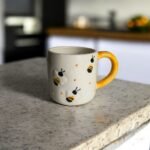 ArtyCera Handpainted Ceramic Honeybee Mug, 220 ml, White and Yellow, Ideal for Gift and Personal Use - Image 3