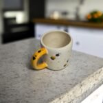 ArtyCera Handpainted Ceramic Honeybee Mug, 220 ml, White and Yellow, Ideal for Gift and Personal Use - Image 4