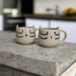 ArtyCera Handpainted White Ceramic Kitty Mug, 200 ml, Microwave Safe, Ideal for Gifting and Personal Use - Image 5