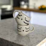 ArtyCera Handpainted White Ceramic Kitty Mug, 200 ml, Microwave Safe, Ideal for Gifting and Personal Use - Image 3