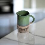 Handmade Green Ceramic Jug (1 Litre) – Earthy Water Pitcher for Serving & Home Decor - Image 4