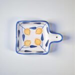 Handcrafted Ceramic Baking & Serving Tray with Handle, 7.5 x 5.5 Inch | Oven, Microwave & Dishwasher Safe Square Ceramic Dish | Hand-Painted Blue Floral Bakeware for Kitchen & Gifting | 1 Piece in Pack - Image 5