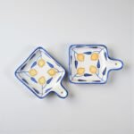 Handcrafted Ceramic Baking & Serving Tray with Handle, 7.5 x 5.5 Inch | Oven, Microwave & Dishwasher Safe Square Ceramic Dish | Hand-Painted Blue Floral Bakeware for Kitchen & Gifting | 1 Piece in Pack - Image 3