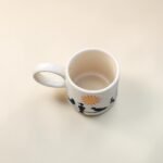 Hand-Painted Ceramic Mug with Birds & Sun Design | Minimal Aesthetic Coffee & Tea Mug - Image 3