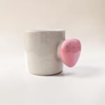 Hand-Painted Ceramic Mug (220 ml) with Heart Handle & Hidden Heart Inside | Cute Coffee & Tea Mug - Image 2