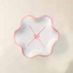 Hand-Painted Ceramic Cup & Saucer Set (200 ml) – White & Pink Bow Design | Tea & Coffee Set - Image 5