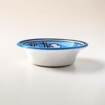 Hand-Painted Blue Ceramic Dip Bowls (Set of 2) | Floral Chutney and Dip Serving Bowls - Image 6