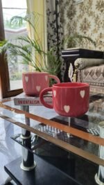 Red Heart Ceramic Coffee Mug – 250 ml | Sweetheart Collection, - Image 4