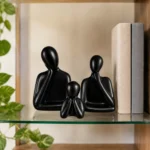 Black Ceramic Family Home Decor