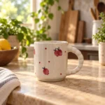 ArtyCera hand-painted pomegranate ceramic mug 220 ml main product view